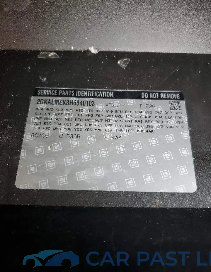 2GKALMEK3H6340103# 13