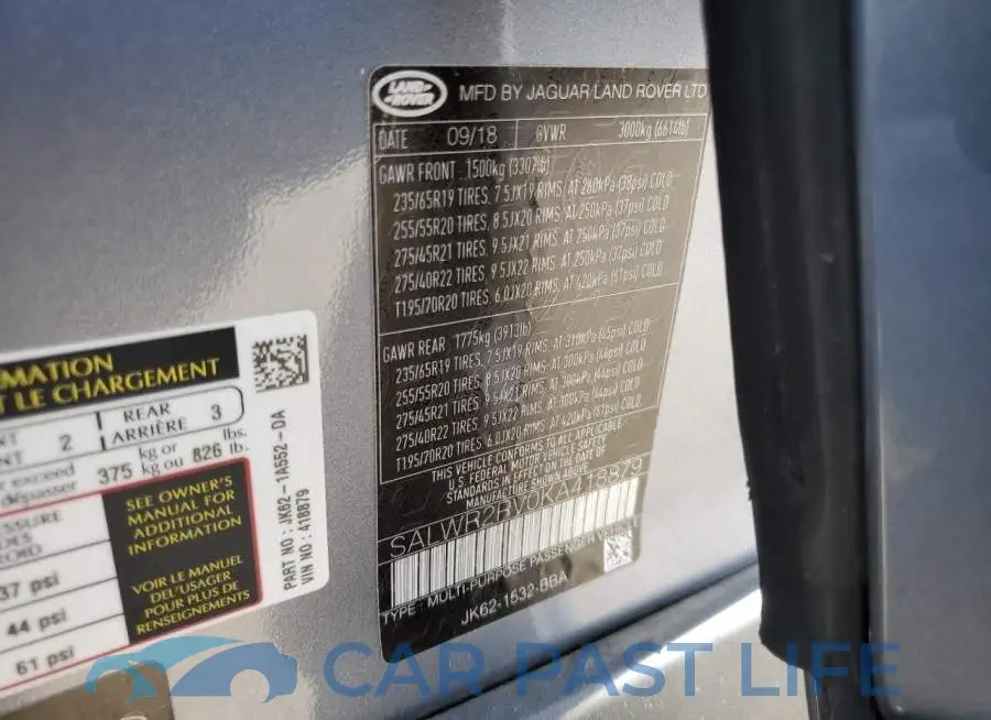 SALWR2RV0KA418879# 13