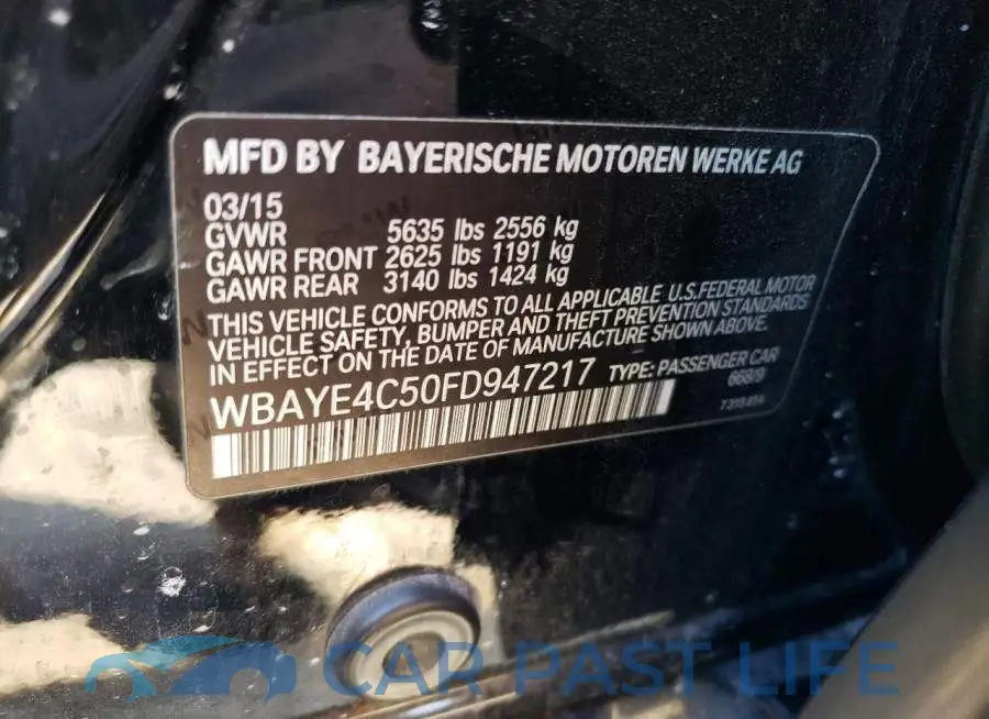 WBAYE4C50FD947217# 12