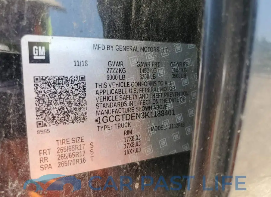 1GCGTDEN3K1188401# 13