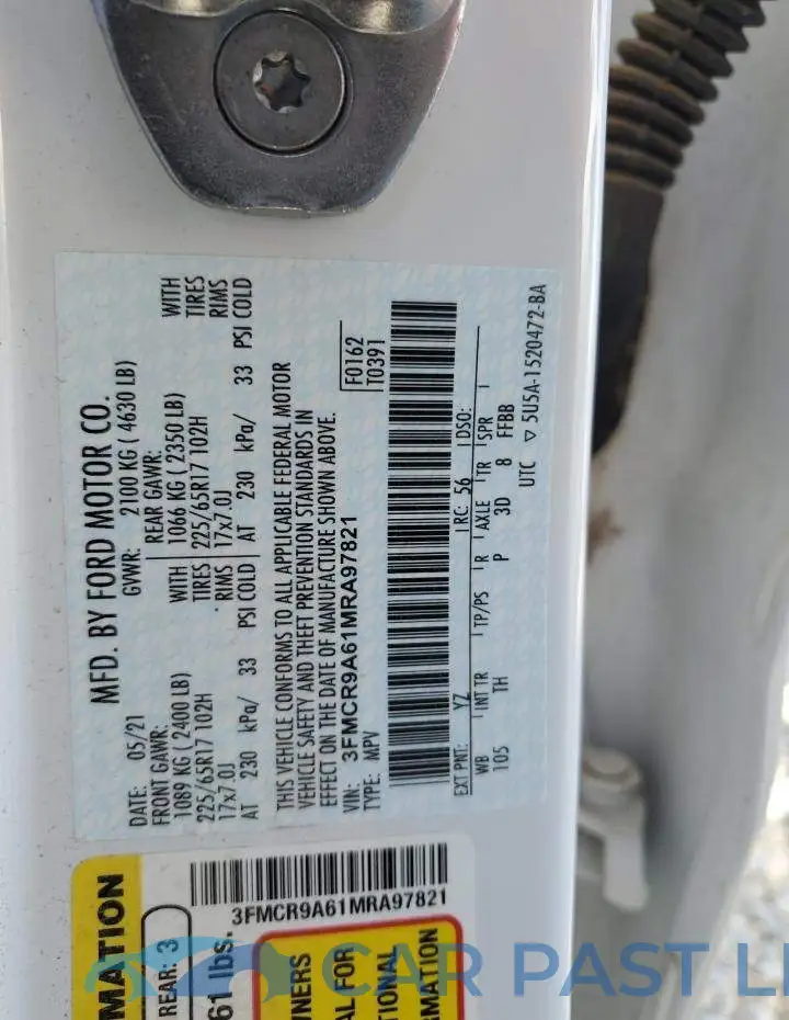 3FMCR9A61MRA97821# 13