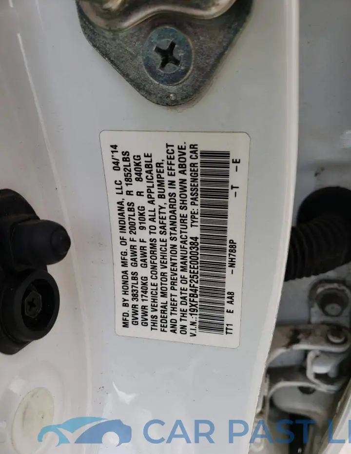 19XFB4F25EE000384# 12