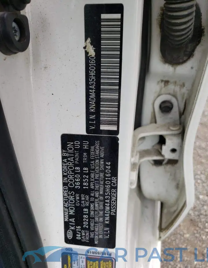 KNADM4A35H6016044# 12