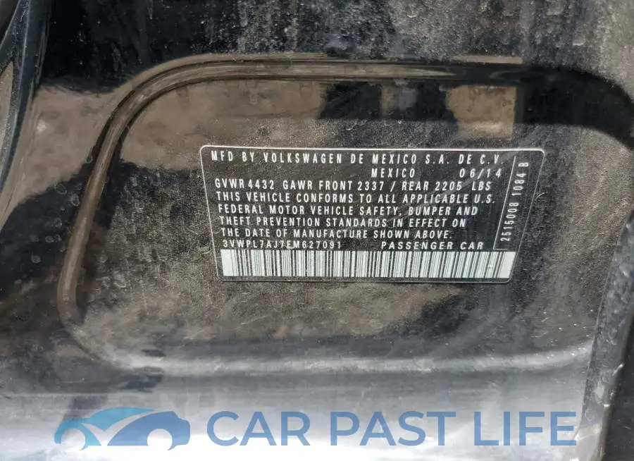 3VWPL7AJ7EM627091# 12