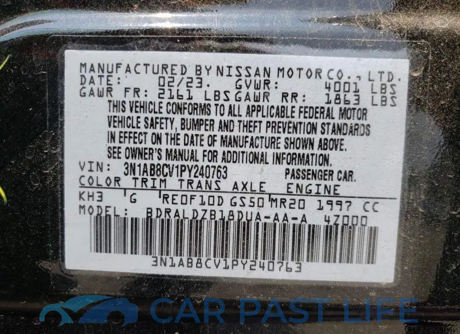 3N1AB8CV1PY240763# 12
