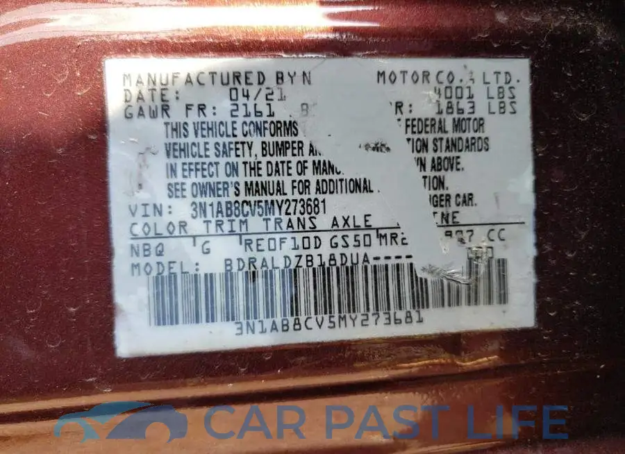 3N1AB8CV5MY273681# 12