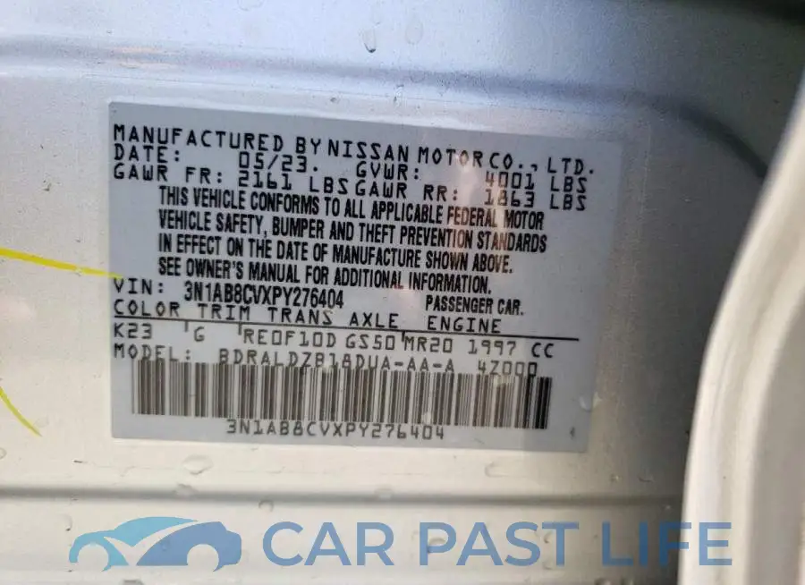 3N1AB8CVXPY276404# 12