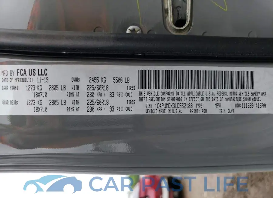 1C4PJMDX3LD562188# 13