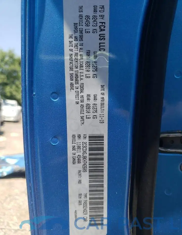 2C3CDXGJ8KH742609# 12