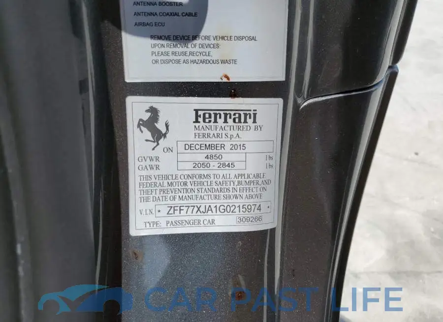 ZFF77XJA1G0215974# 12