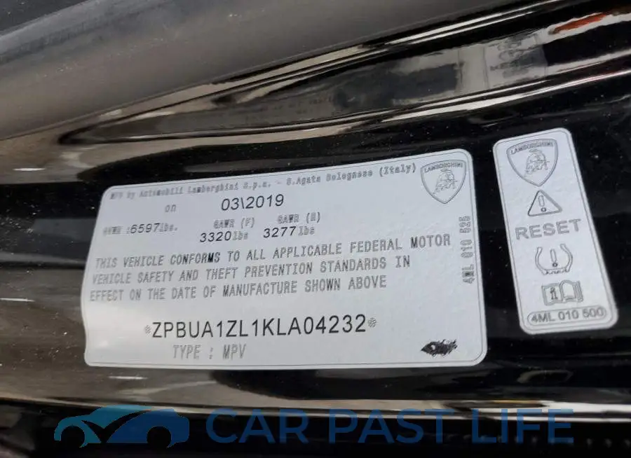 ZPBUA1ZL1KLA04232# 12