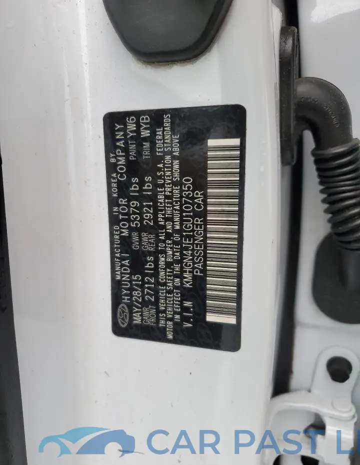 KMHGN4JE1GU107350# 12