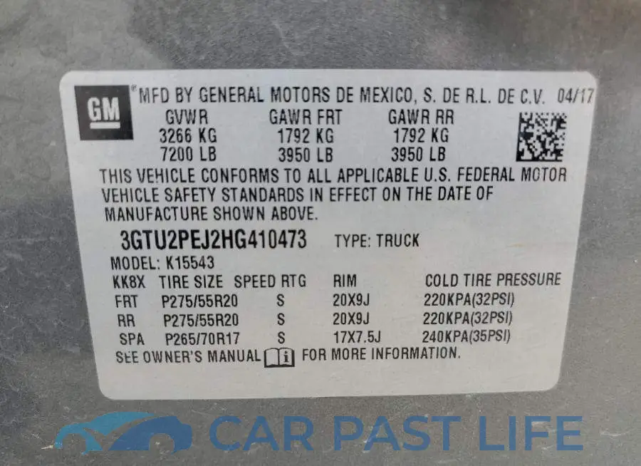 3GTU2PEJ2HG410473# 13