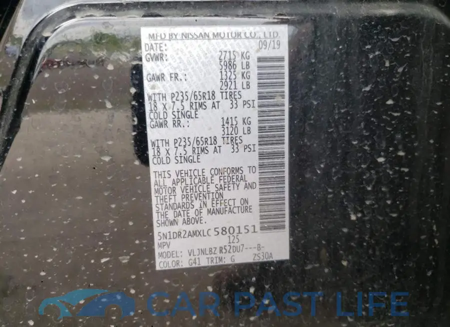 5N1DR2AMXLC580151# 12