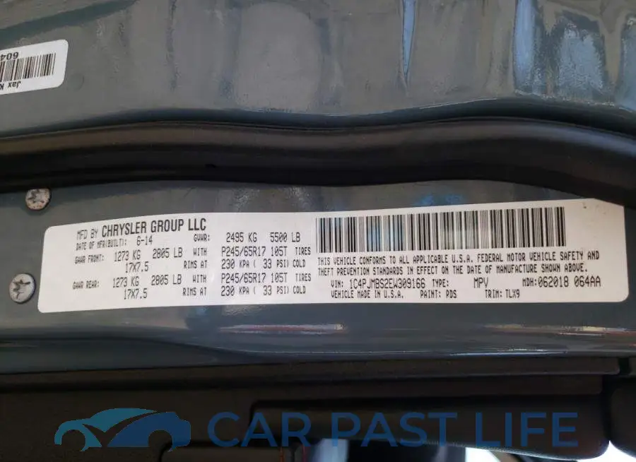 1C4PJMBS2EW309166# 13