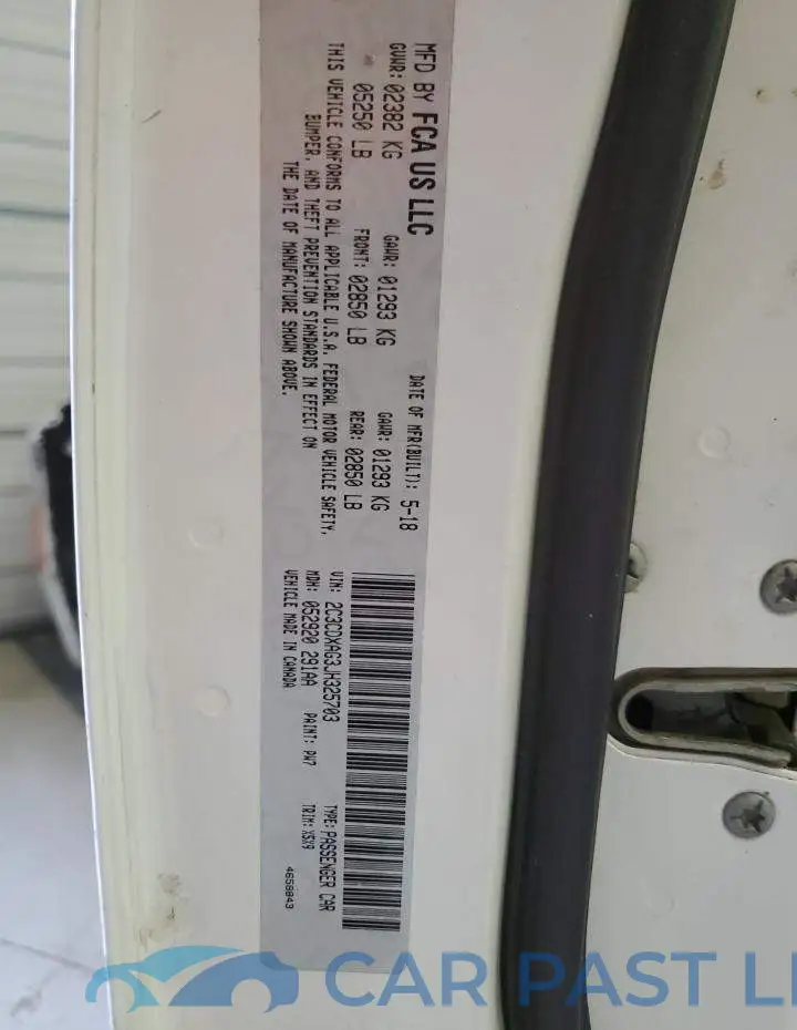 2C3CDXAG3JH325703# 12