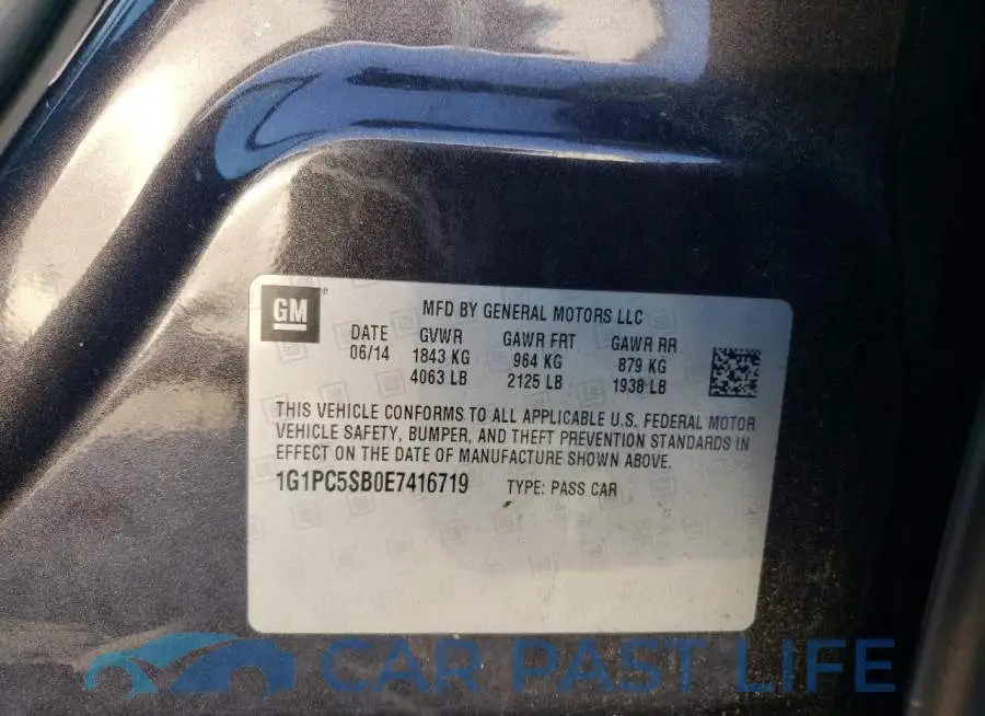 1G1PC5SB0E7416719# 12