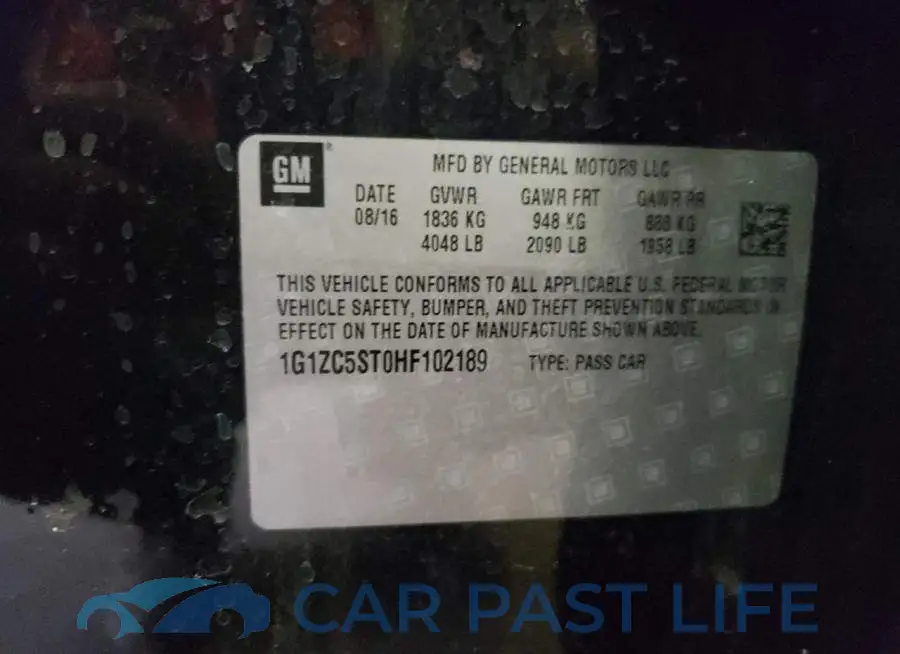 1G1ZC5ST0HF102189# 12