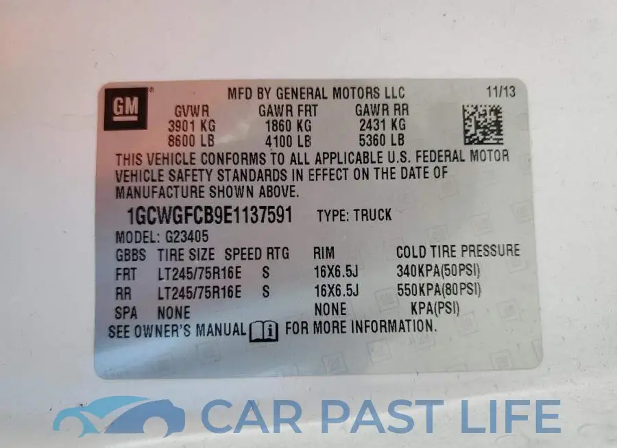 1GCWGFCB9E1137591# 13