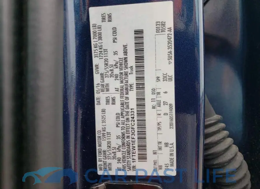 1FTEW1EF3GFC24331# 12