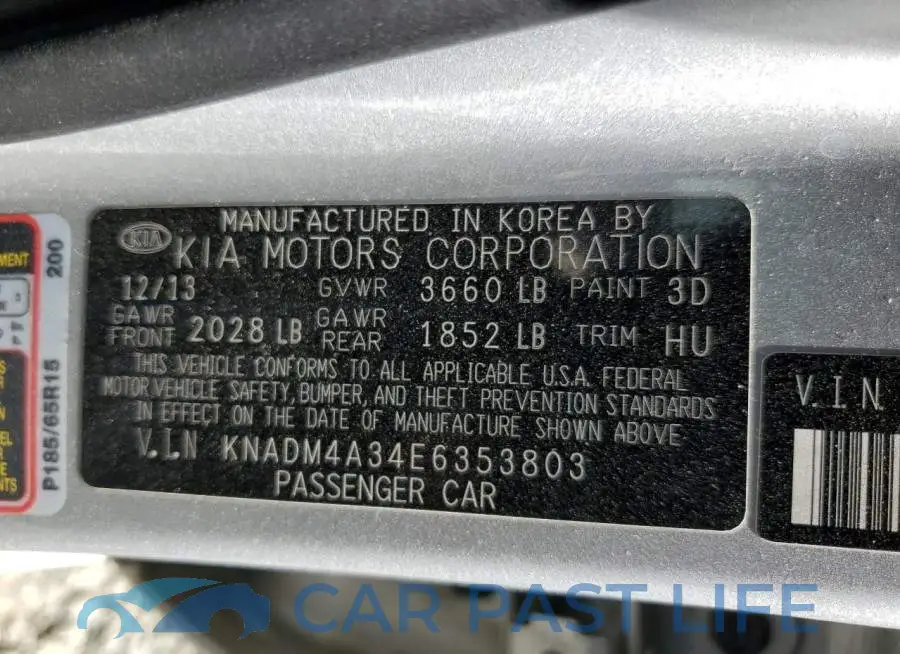KNADM4A34E6353803# 12