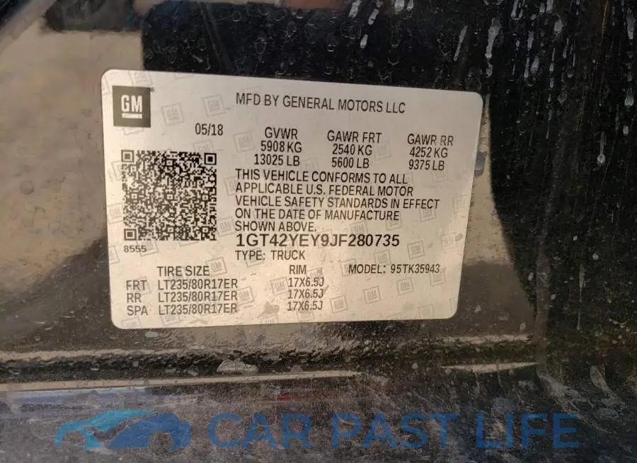 1GT42YEY9JF280735# 12