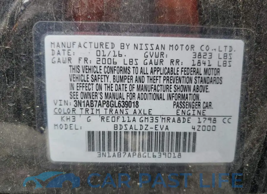 3N1AB7AP8GL639018# 12