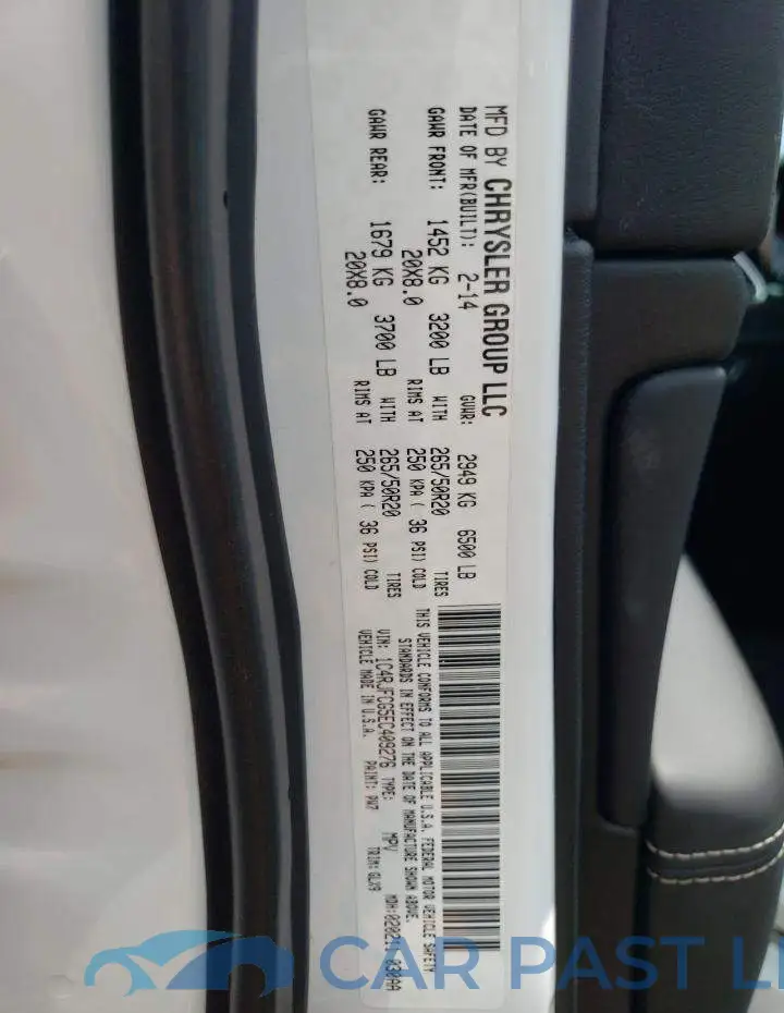 1C4RJFCG5EC409276# 12