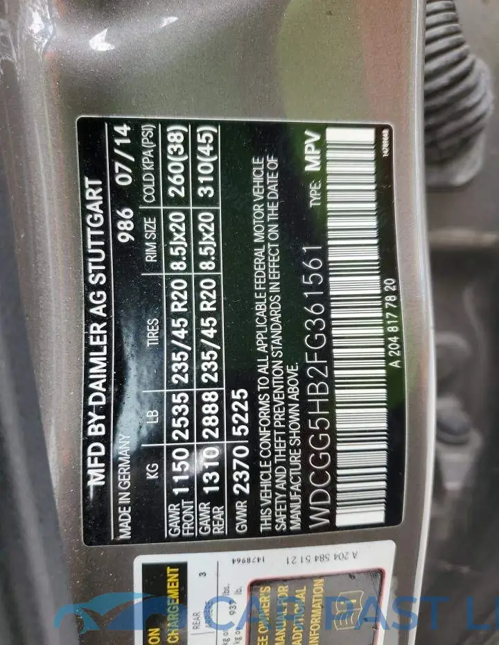 WDCGG5HB2FG361561# 14