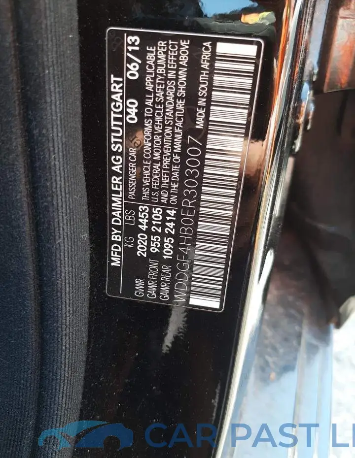WDDGF4HB0ER303007# 12