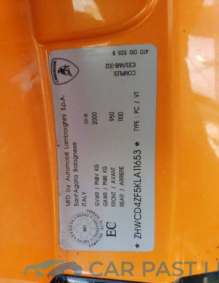 ZHWCD4ZF5KLA11653# 10
