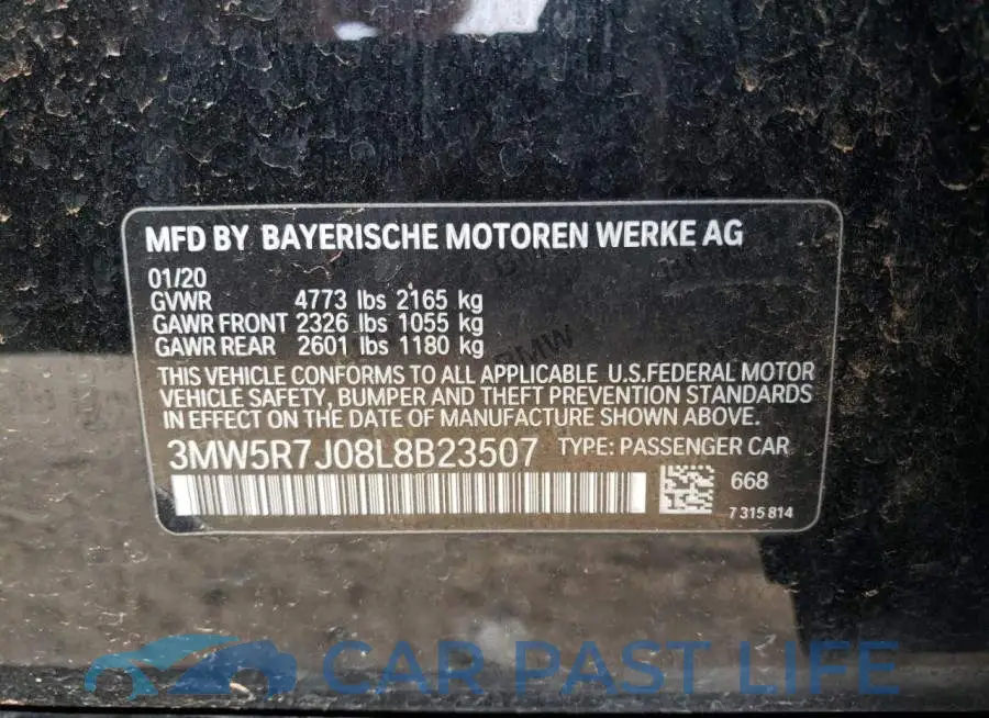 3MW5R7J08L8B23507# 12