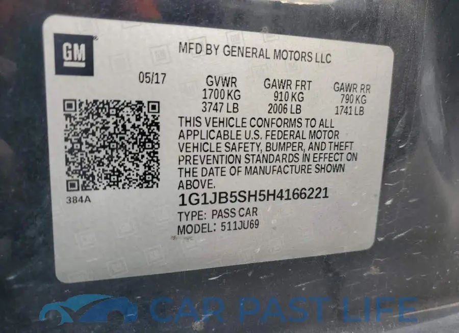 1G1JB5SH5H4166221# 12