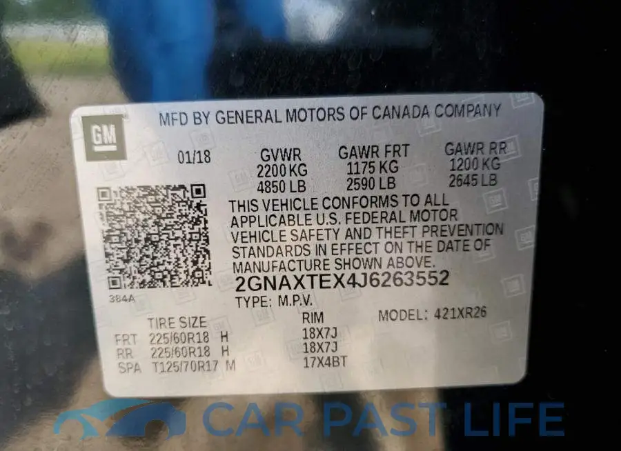 2GNAXTEX4J6263552# 13