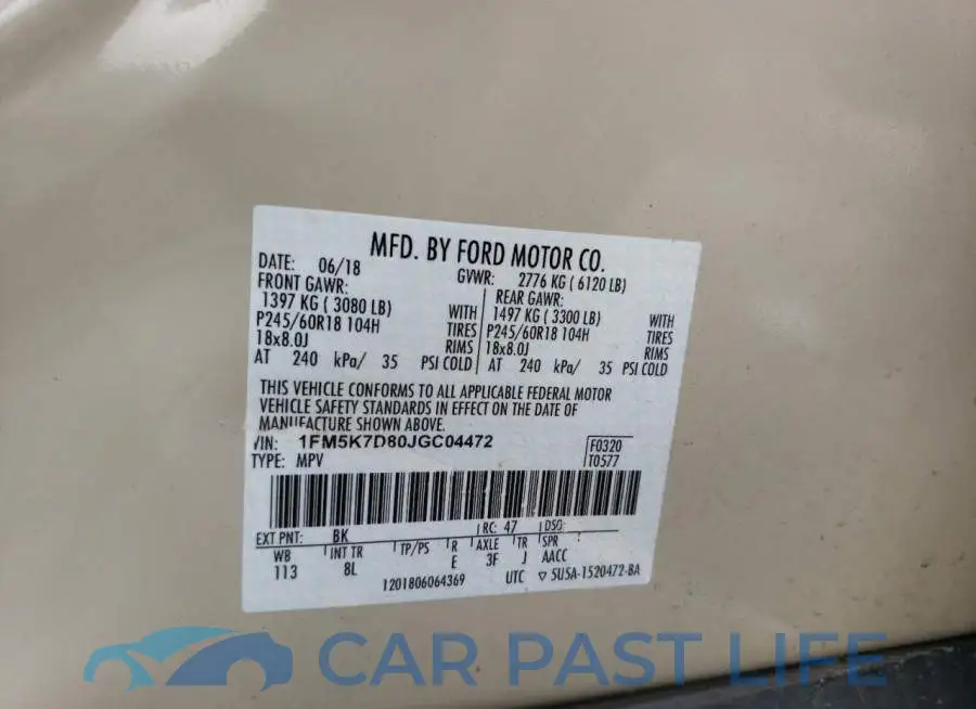 1FM5K7D80JGC04472# 13