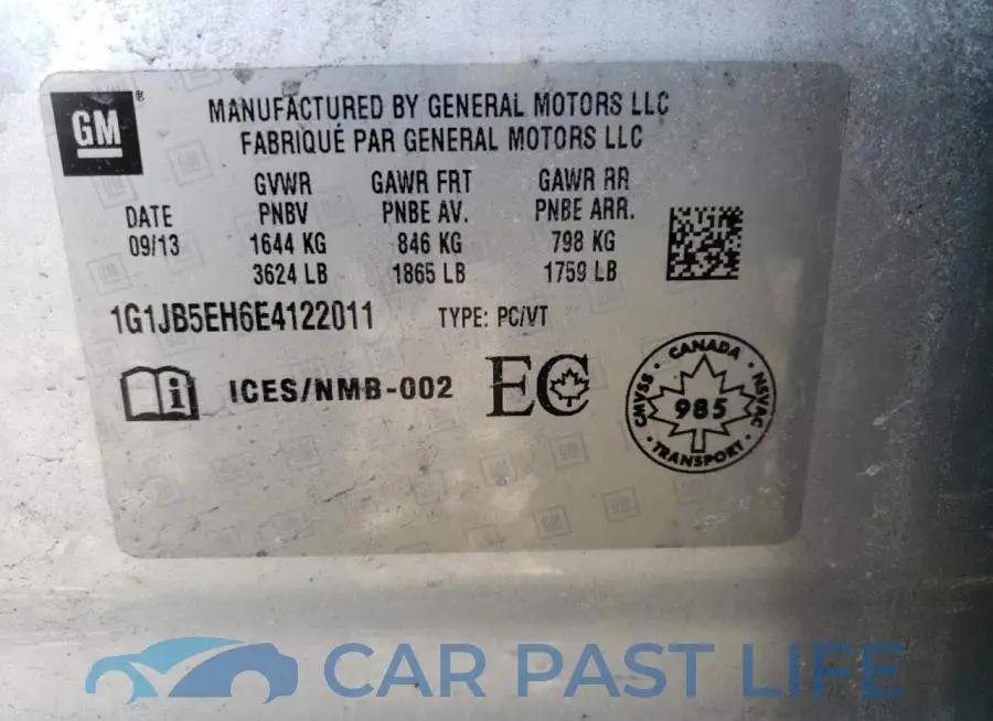 1G1JB5EH6E4122011# 12