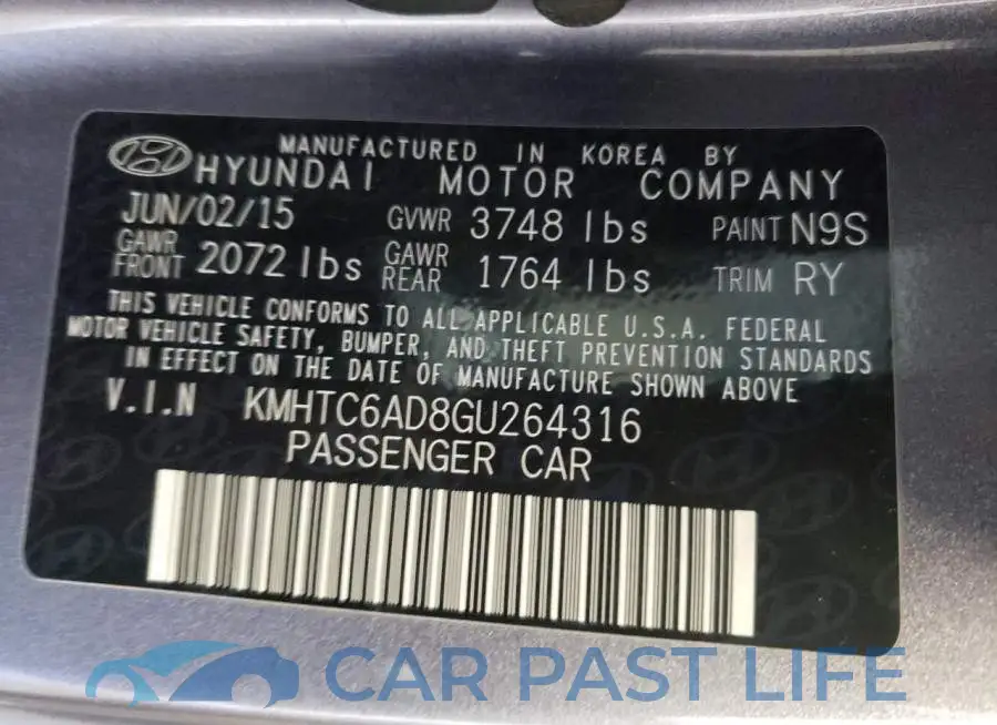 KMHTC6AD8GU264316# 12