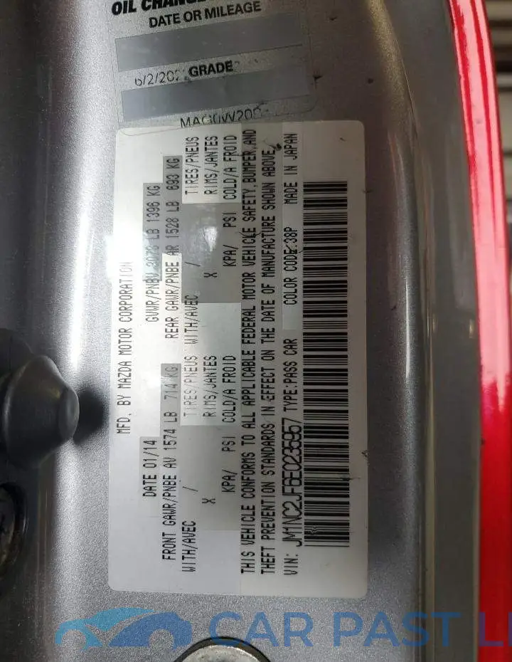 JM1NC2JF6E0235957# 13