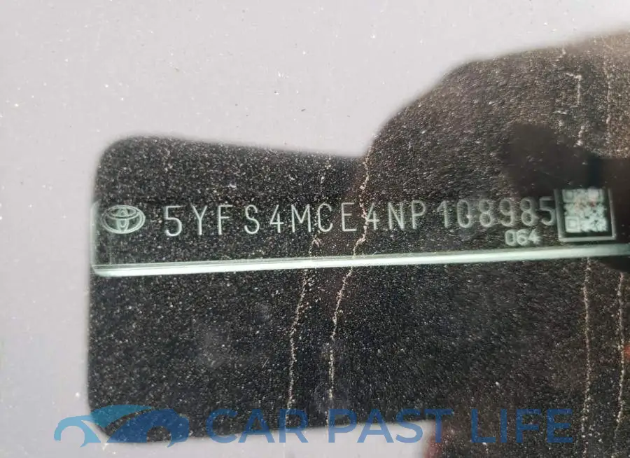 5YFS4MCE4NP108985# 12