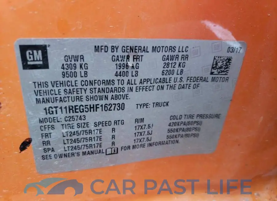 1GT11REG5HF162730# 14