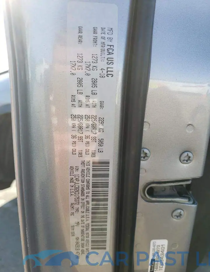 1C4PJLCB2KD175372# 13