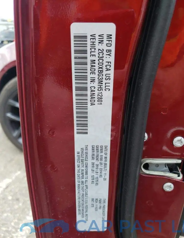 2C3CDXBG3MH512801# 13