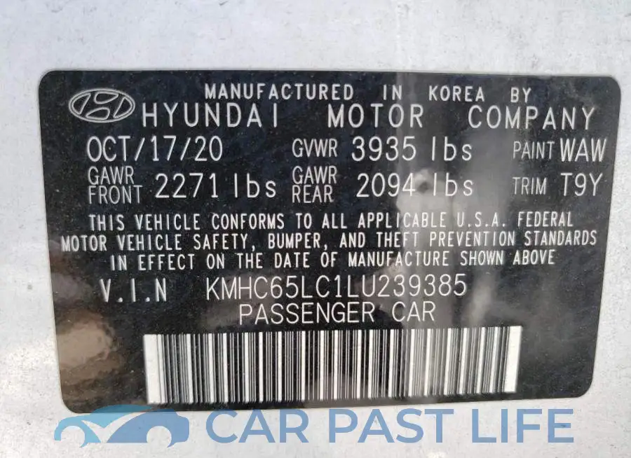 KMHC65LC1LU239385# 12