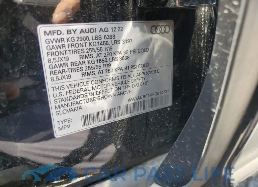 WA1ACBF7XPD010737# 13