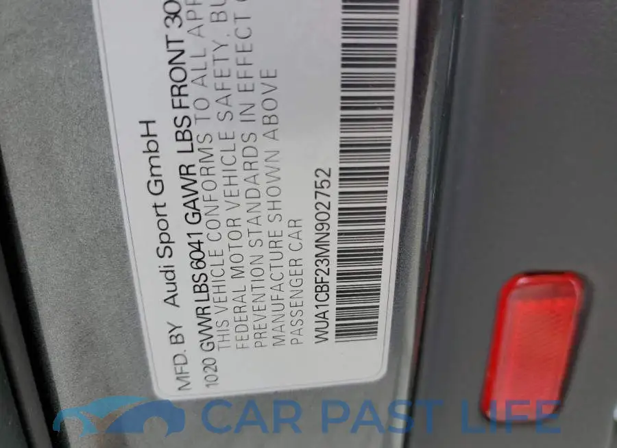 WUA1CBF23MN902752# 12