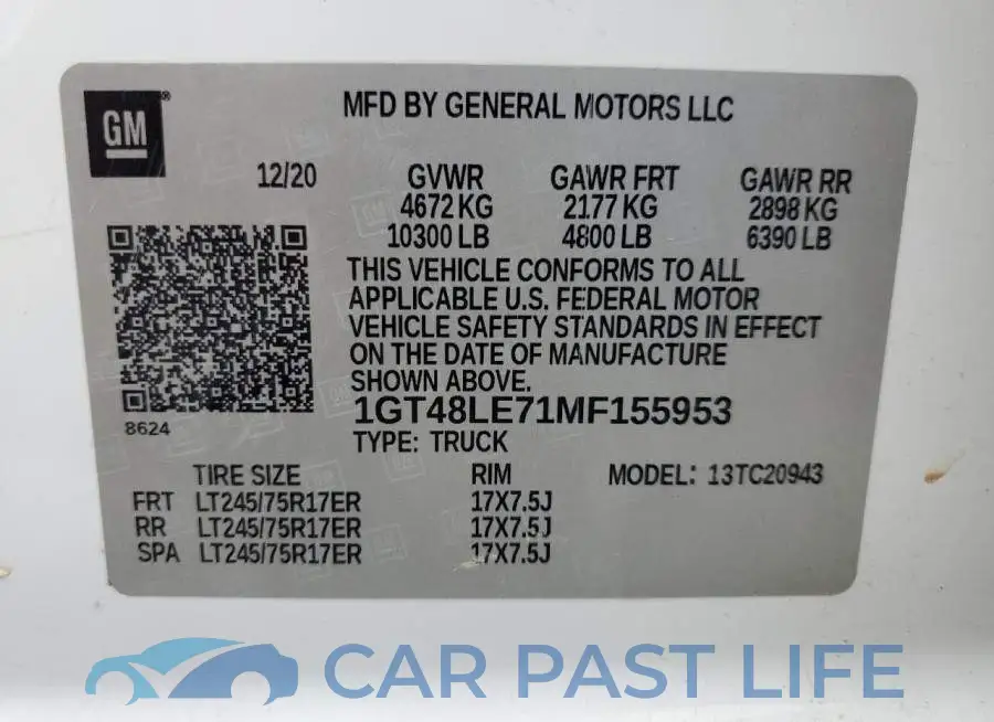 1GT48LE71MF155953# 12