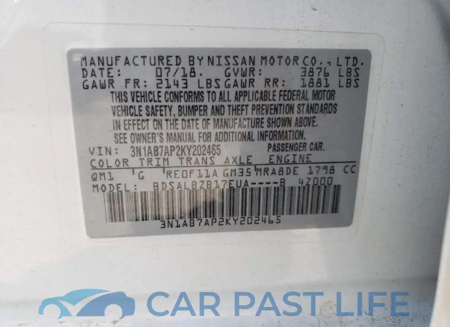 3N1AB7AP2KY202465# 12