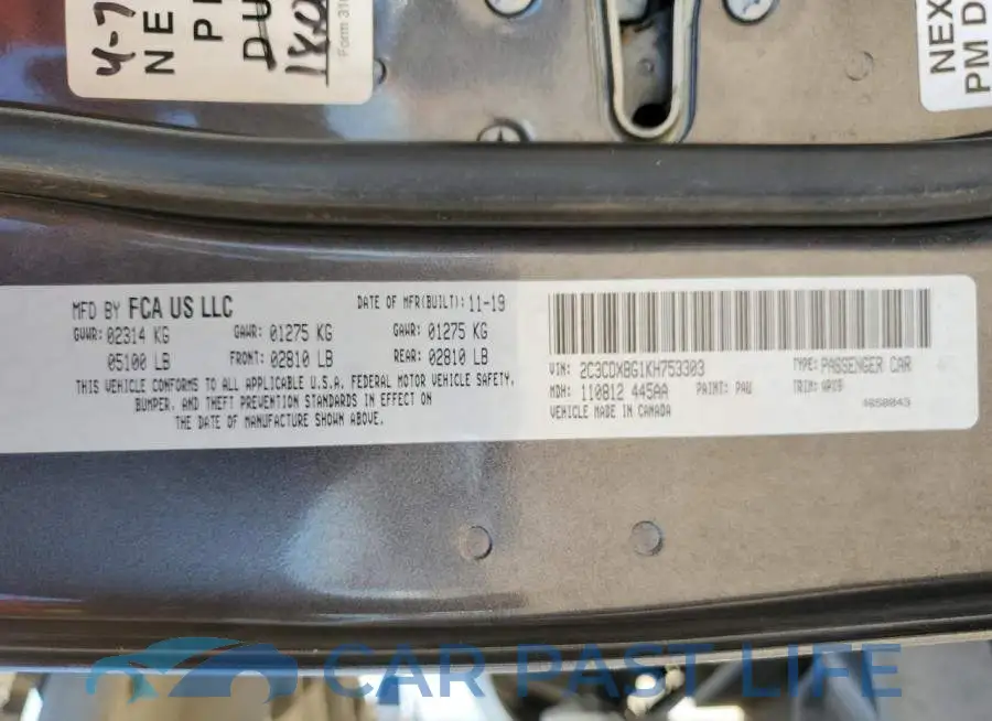 2C3CDXBG1KH753303# 12