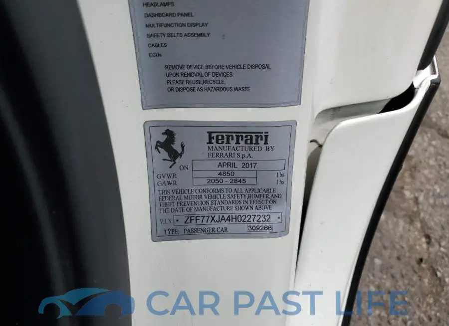 ZFF77XJA4H0227232# 12