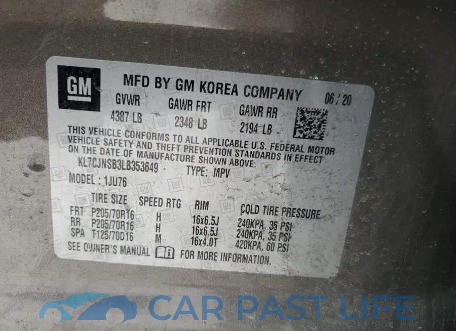 KL7CJNSB3LB353649# 12